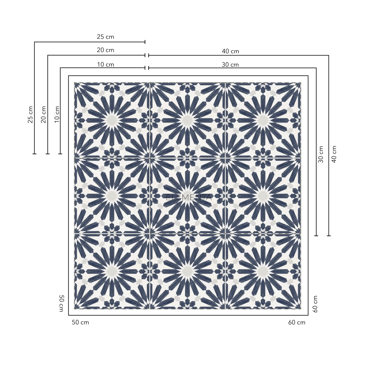 Aljustrel Baldosas 30x30 cm - 20 unidades / cubre 1,8 mt2