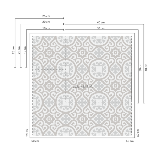 Espinho Baldosas 25x25 cm - 20 unidades / cubre 1,2 mt2