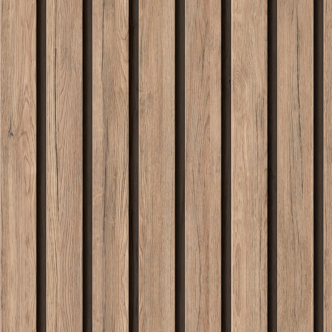 Listones en Madera Claro - Rollo 250 cm alto x 60 cm ancho | Cubre 1.5 mt2