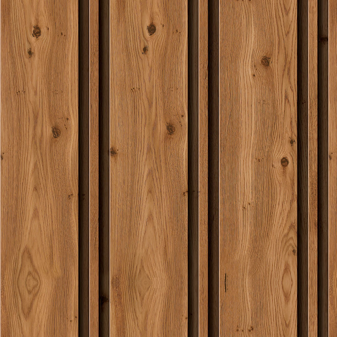 Listones en Madera Cabaña - Rollo 250 cm alto x 60 cm ancho | Cubre 1.5 mt2