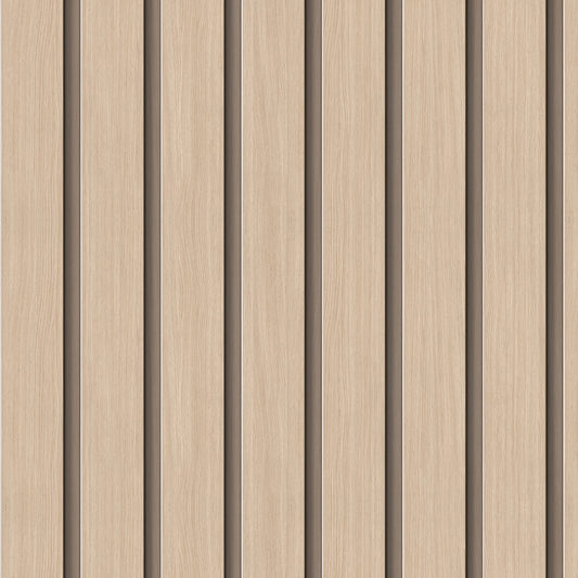 Listones en Madera Avena - Rollo 250 cm alto x 60 cm ancho | Cubre 1.5 mt2