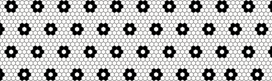 Flores Hexagonos Vinilo en rollo PARA PISOS 2 metros x 60 cm