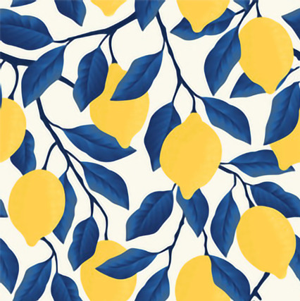 Limones Baldosas 25x25 cm - 20 unidades / cubre 1,2 mt2