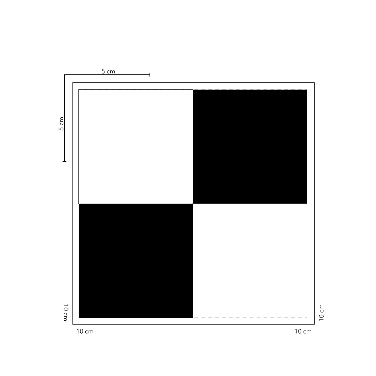 Checkers Baldosas 10x10 cm - 20 unidades / cubre 0,2 mt2