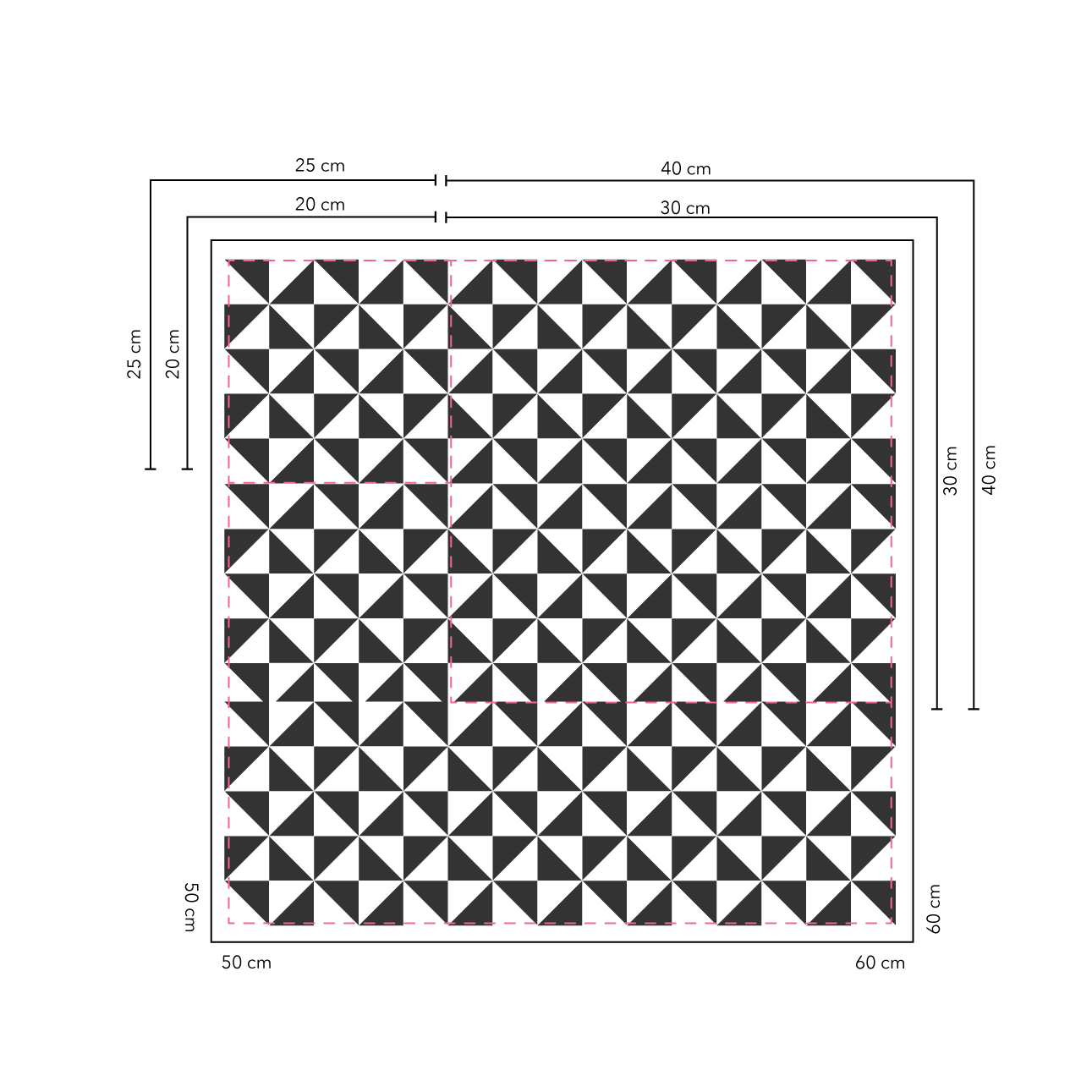 Barrilete Baldosas 20x20 cm - 20 unidades / cubre 0,8 mt2