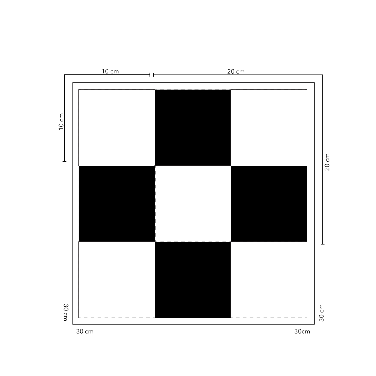 Checkers Baldosas 30x30 cm - 20 unidades / cubre 1,8 mt2