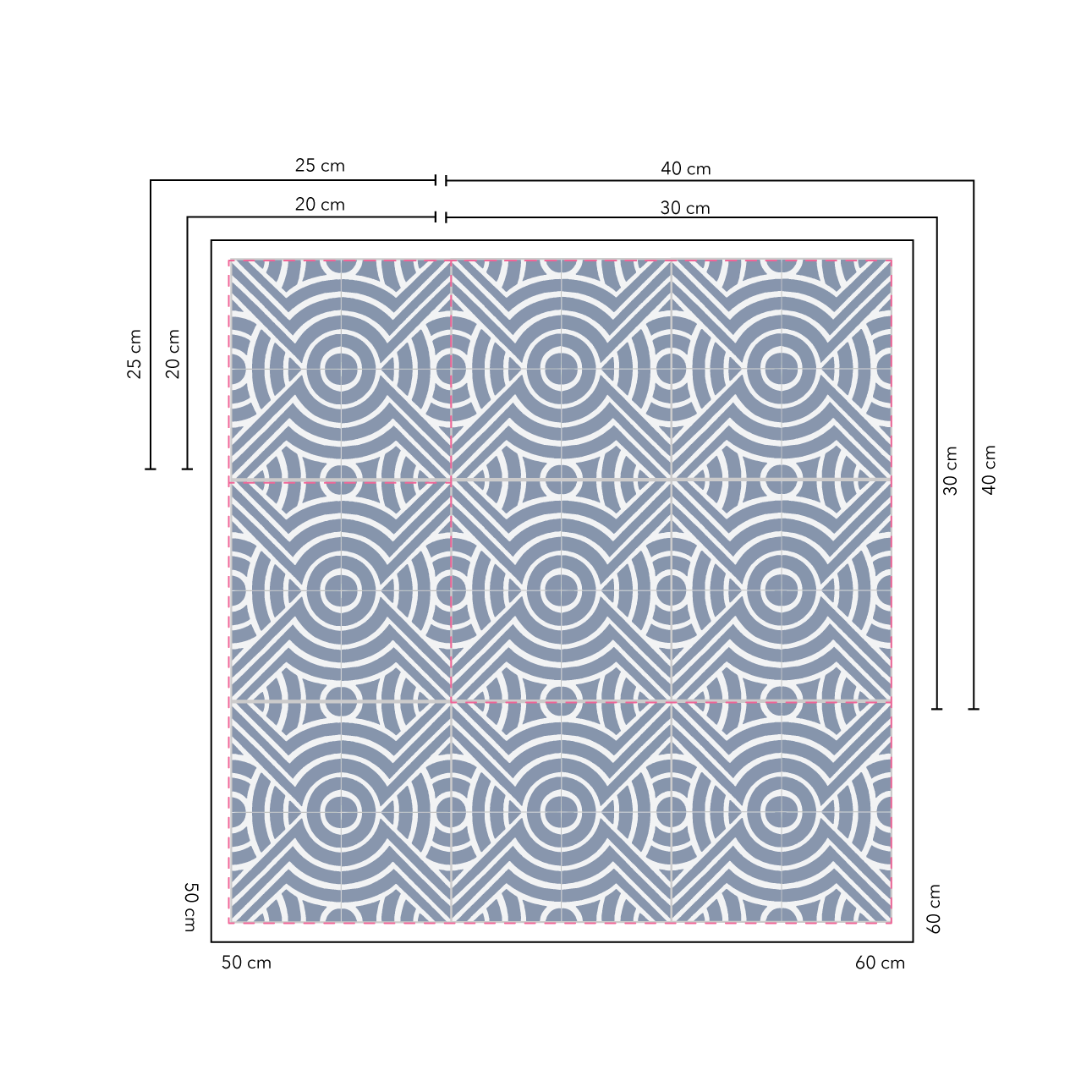 Llamatrina Baldosas 20x20 cm - 20 unidades / cubre 0,8 mt2