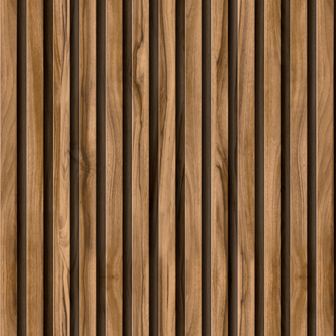 Listones en Madera Macadamia - Rollo 250 cm alto x 60 cm ancho | Cubre 1.5 mt2