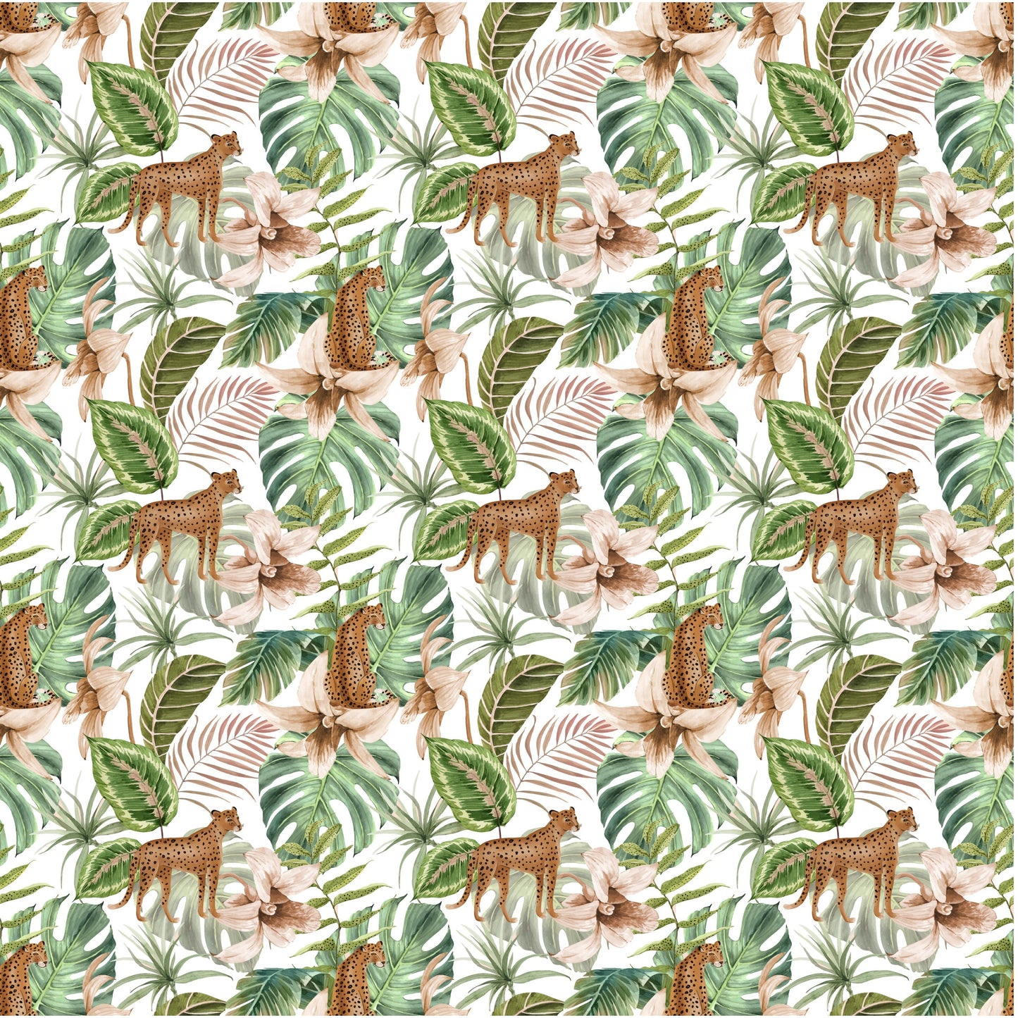 Papel Tapiz Selva Tigre 2.40 mt alto x 60 cm ancho