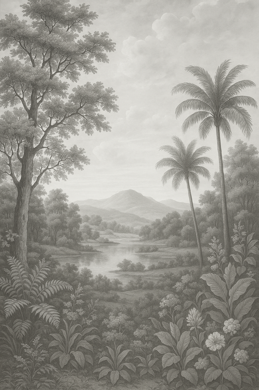 Mural Raíces y Cielo | 235cm altura x 140 cm ancho
