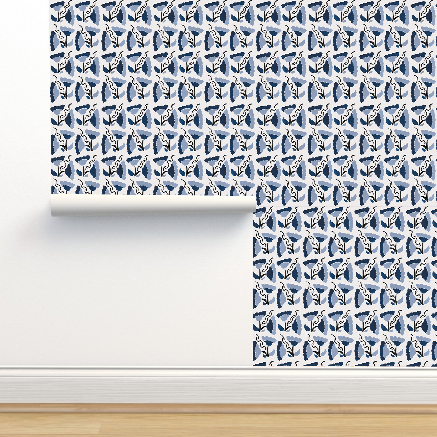 Papel Tapiz Block Print India |  Rollo 235 cm alto x 60 cm ancho  |  1 unidad |  Cubre 1,4 mt2