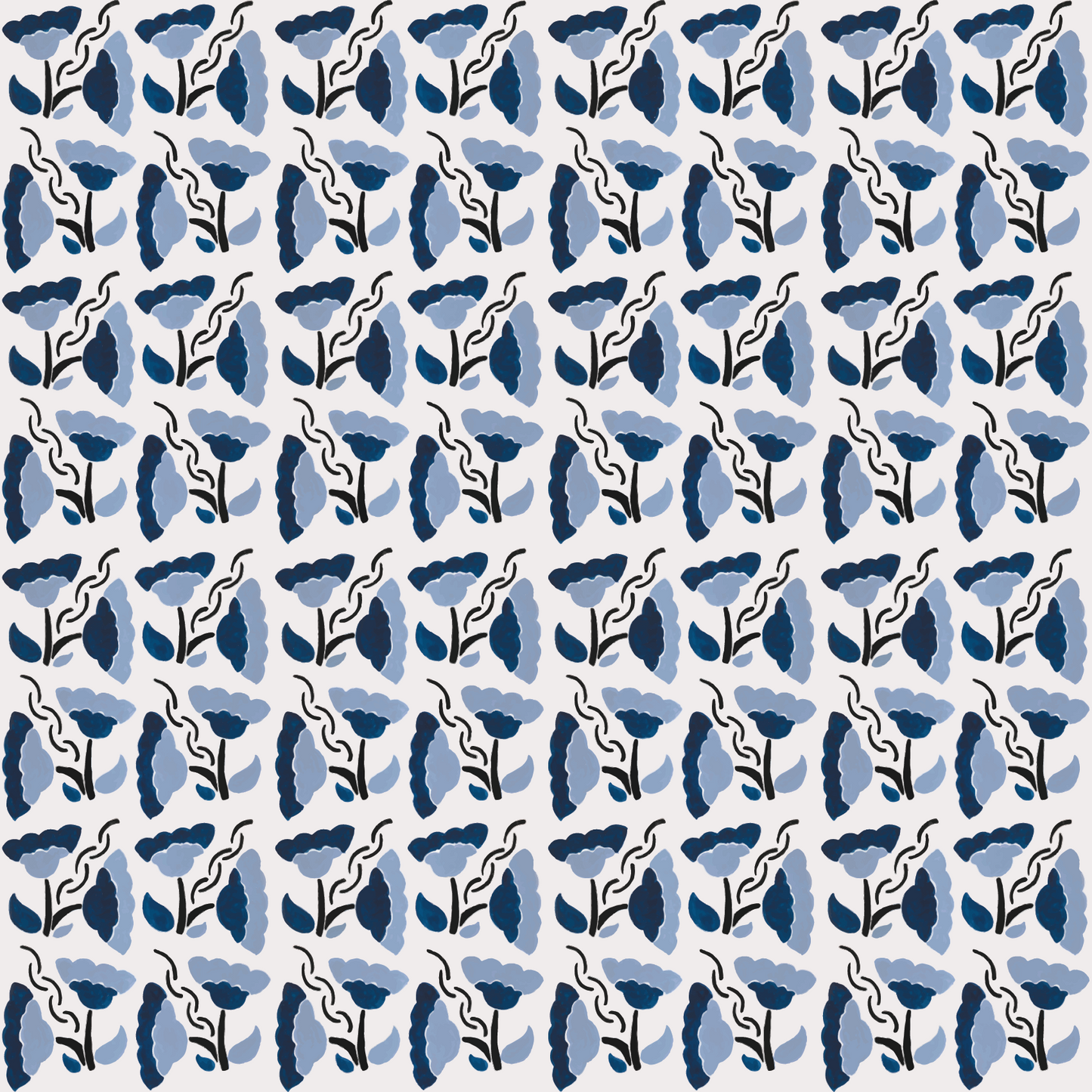 Papel Tapiz Block Print India |  Rollo 235 cm alto x 60 cm ancho  |  1 unidad |  Cubre 1,4 mt2