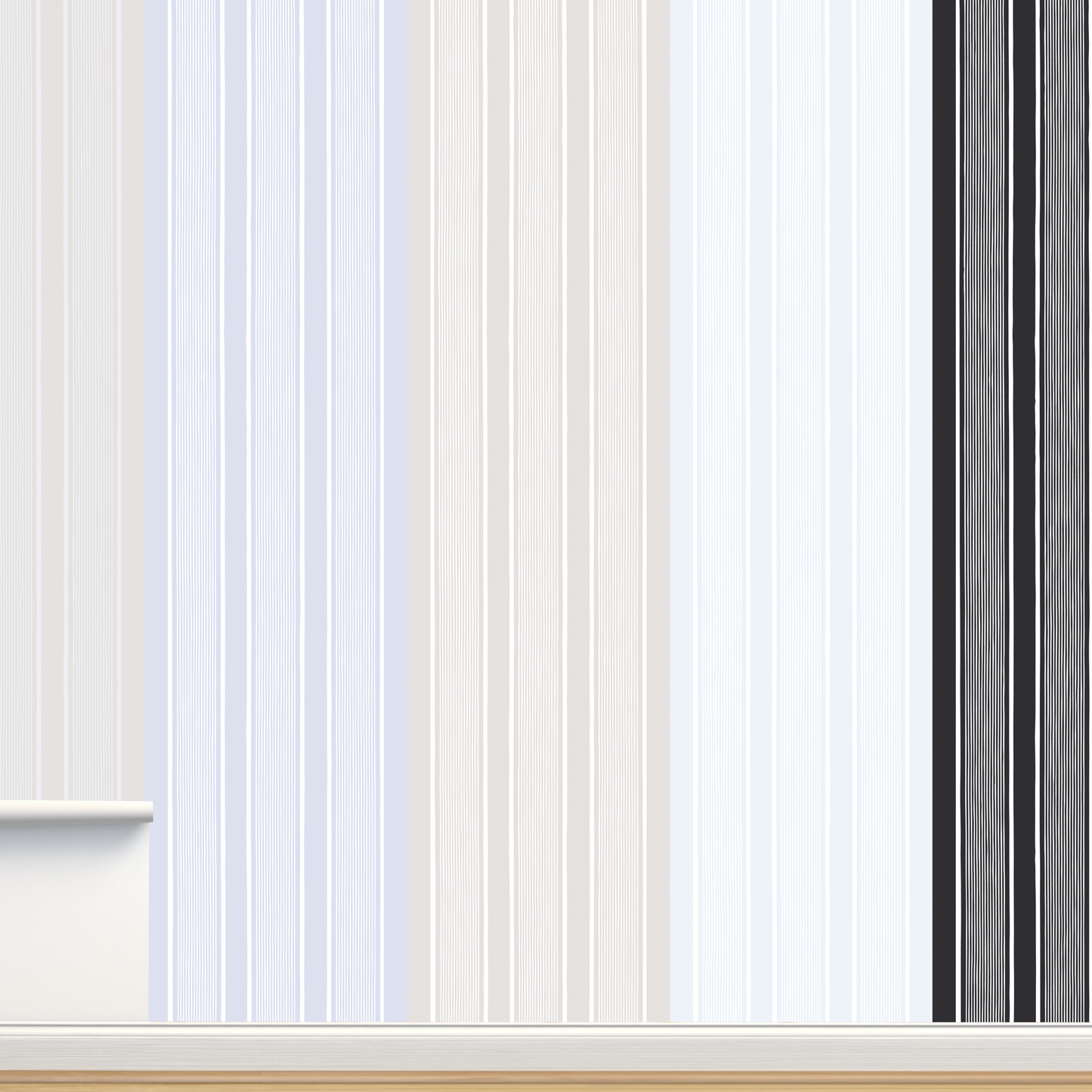 Papel Tapiz Lineas Lino | Rollo 240 cm alto x 60 cm ancho | 1 unidad | Cubre 1,4 mt2