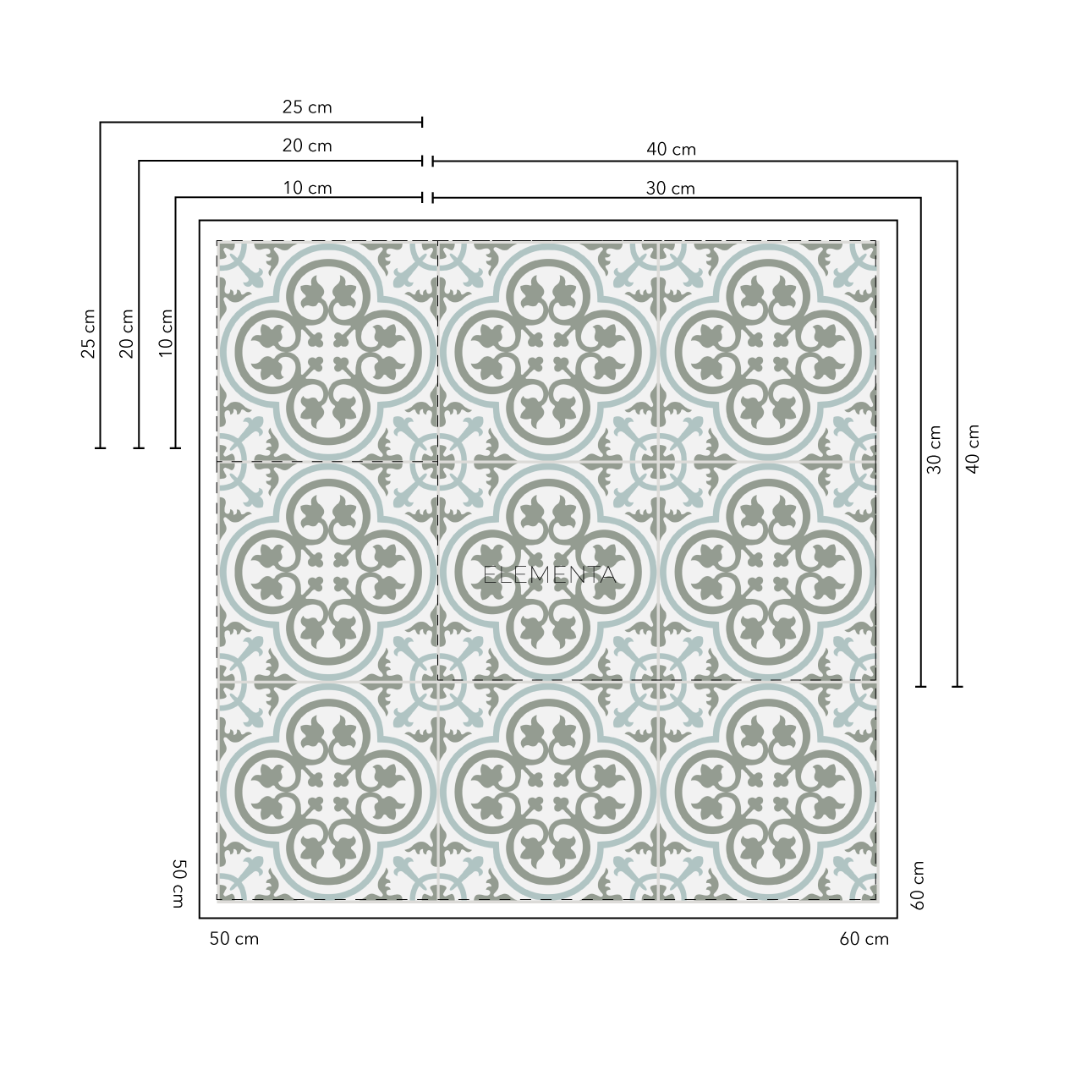 Alandroal Baldosas 10x10 cm - 20 unidades / cubre 0,2 mt2