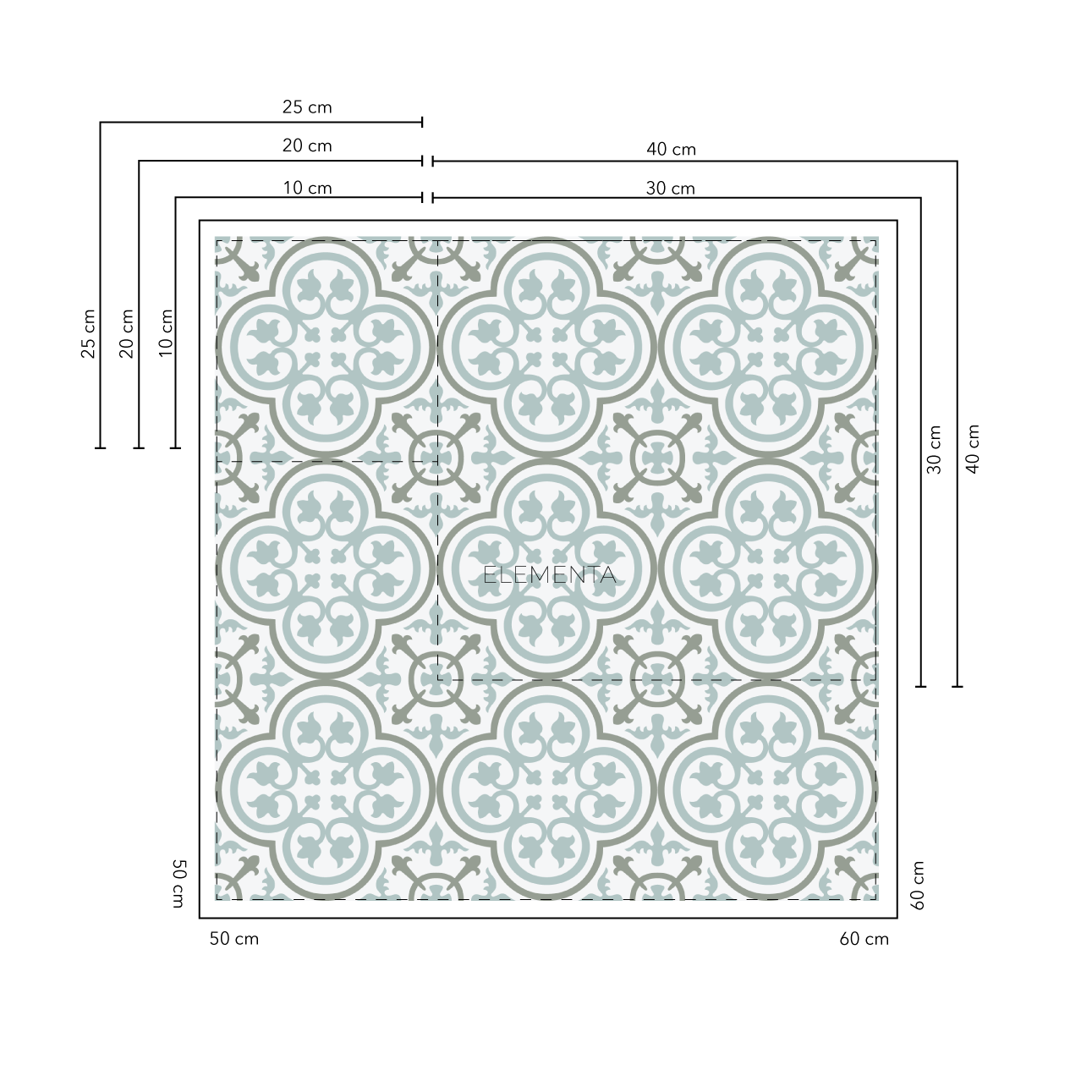 Albergaria Baldosas 25x25 cm - 20 unidades / cubre 1,2 mt2