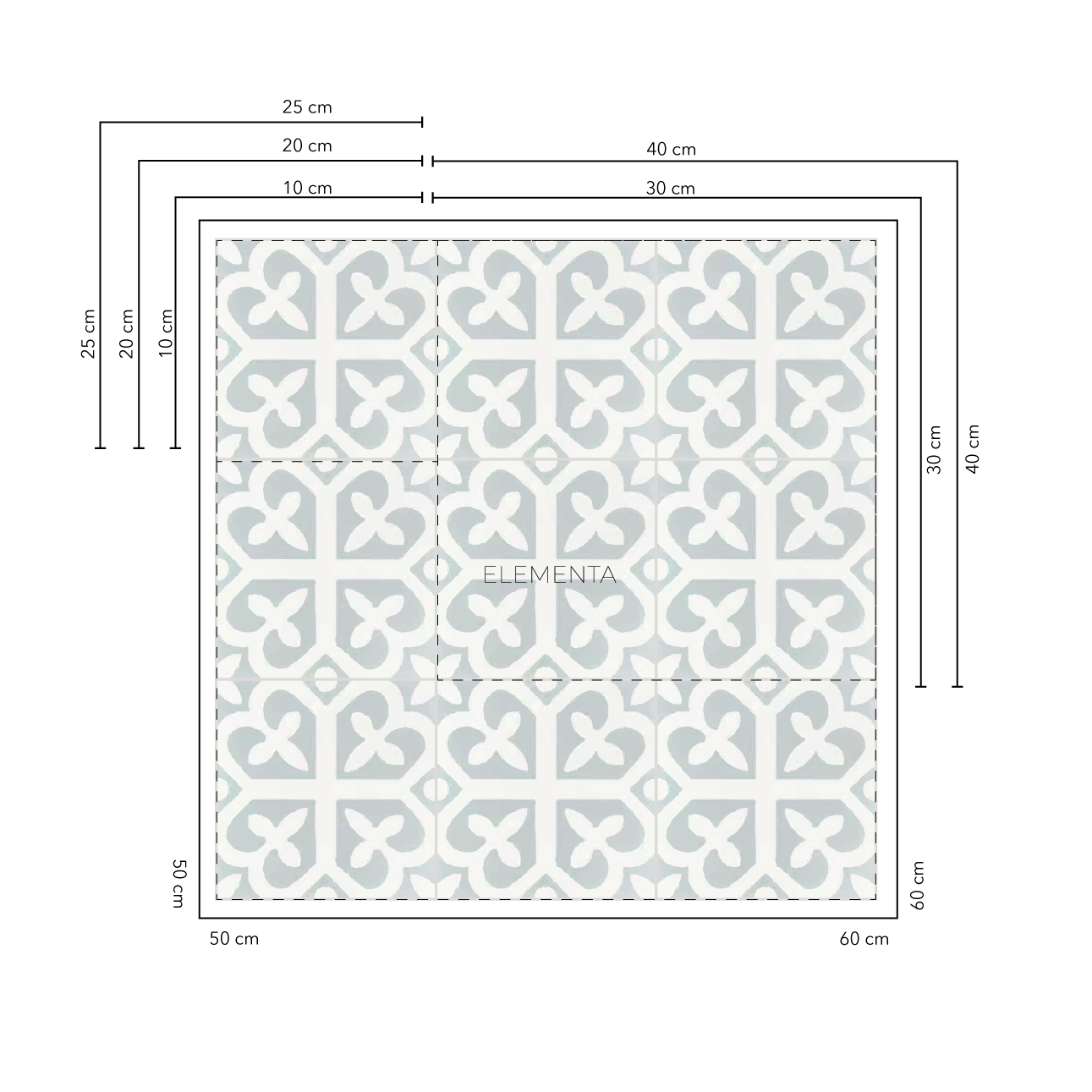 Aljezur Baldosas 20x20 cm - 20 unidades / cubre 0,8 mt2