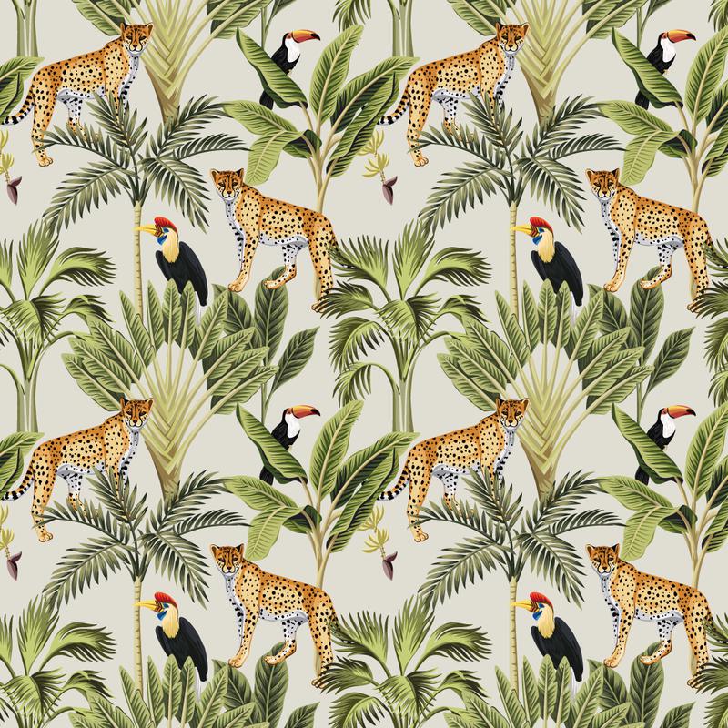 Ave Selva Papel Tapiz - 240 cm alto x 60 cm ancho