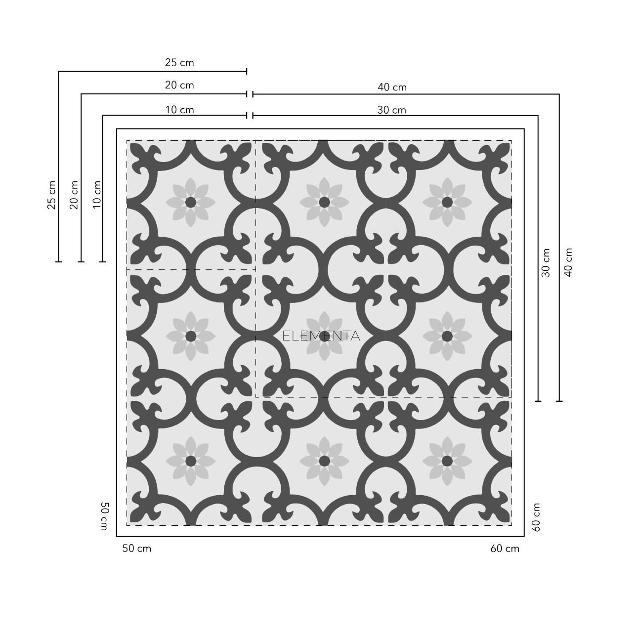 Cerinza Baldosas 20x20 cm - 20 unidades / cubre 0,8 mt2