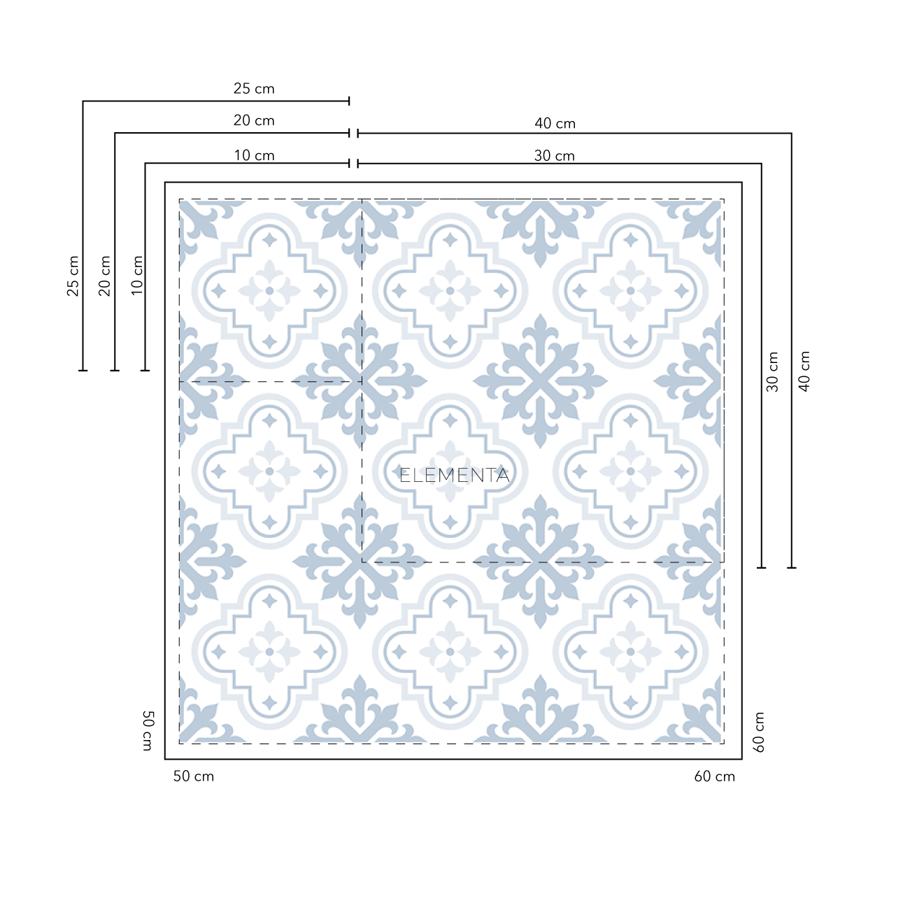 Chiquiza Baldosas 10x10 cm - 20 unidades / cubre 0,2 mt2