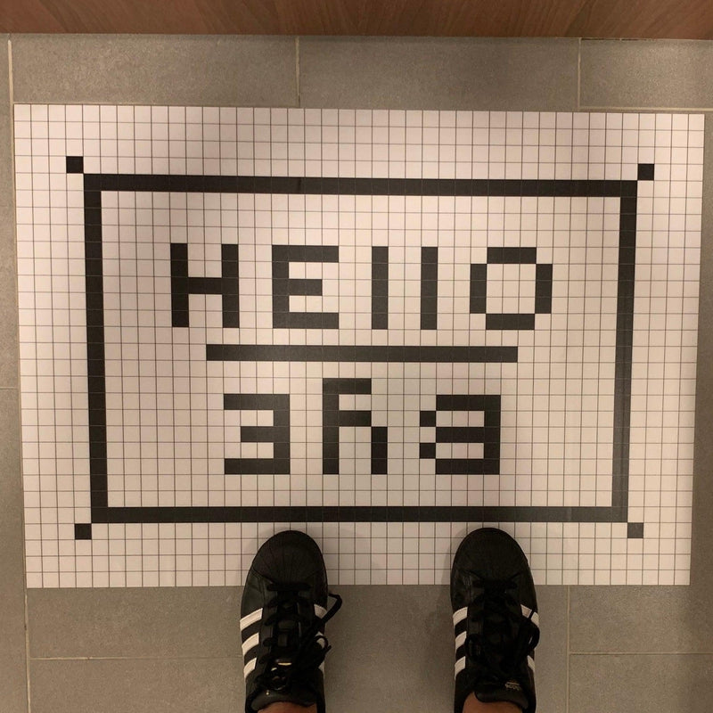Hello Bye Tapete en Vinilo Adhesivo 80 x 56.5 cm