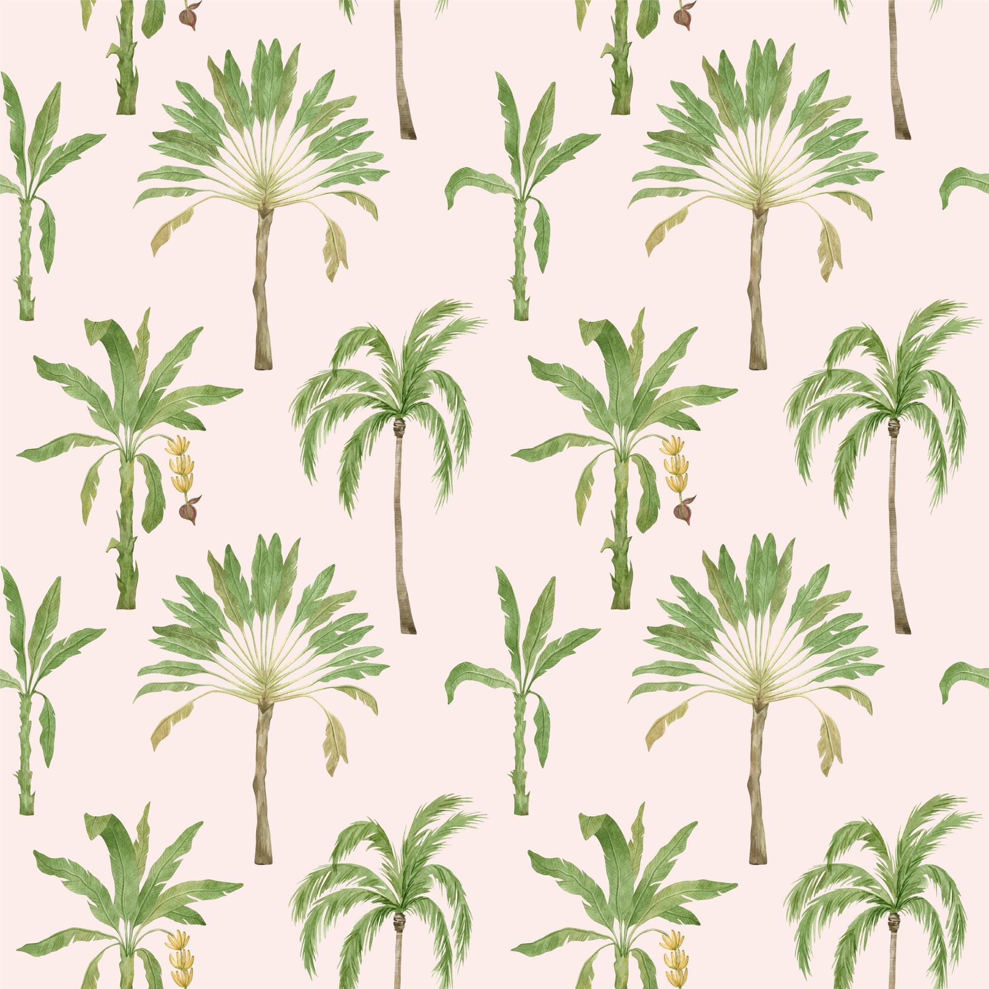 Papel tapiz - Palmera Rosa 2.5 metros x 45 cm