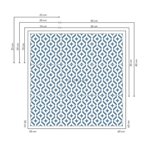 Almada Baldosas 20x20 cm - 20 unidades / cubre 0,8 mt2