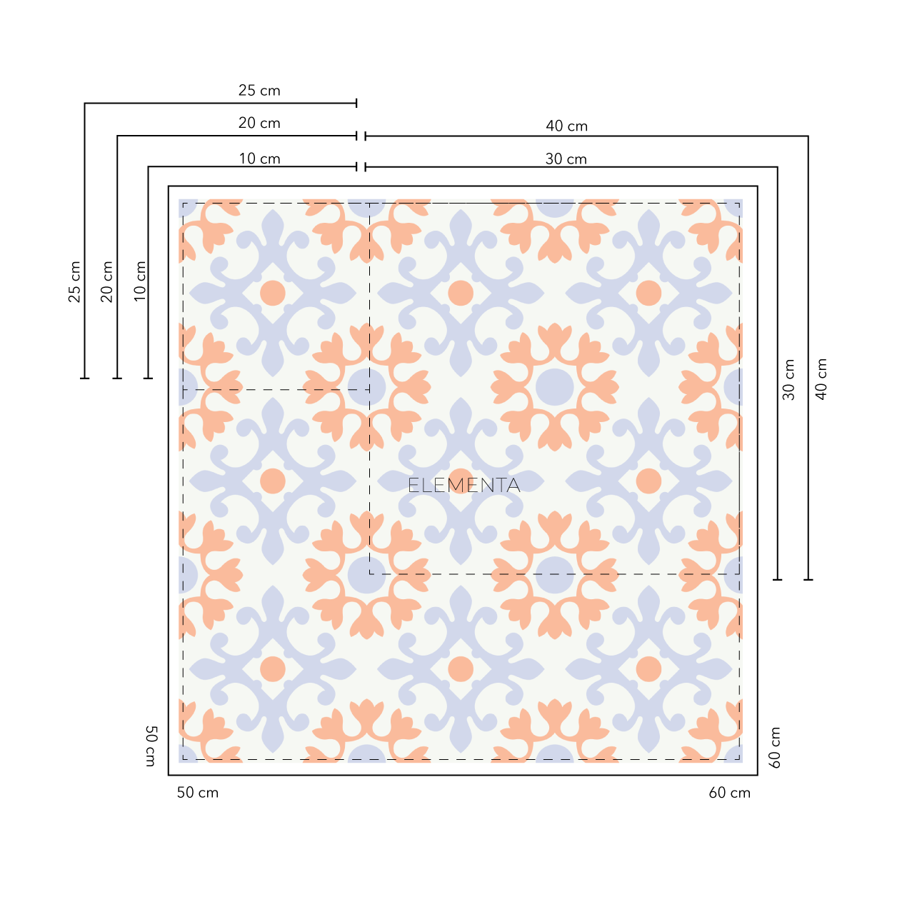 Azambuja Baldosas  10x10 cm - 20 unidades / cubre 0,2 mt2
