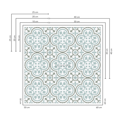 Albergaria Baldosas 20x20 cm - 20 unidades / cubre 0,8 mt2