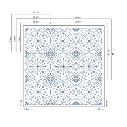 Alcoba  Baldosas 25x25 cm - 20 unidades / cubre 1,2 mt2