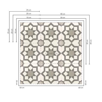 Almedia Baldosas 10x10 cm - 20 unidades / cubre 0,2 mt2