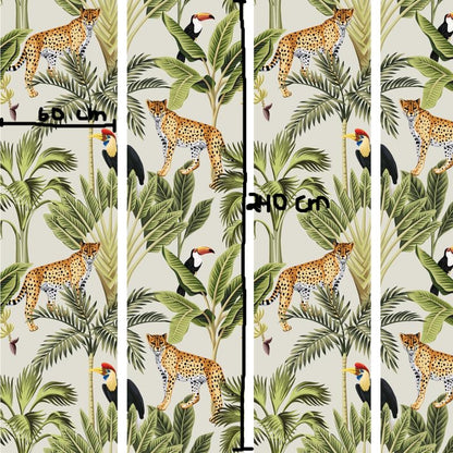 Ave Selva Papel Tapiz - 240 cm alto x 60 cm ancho