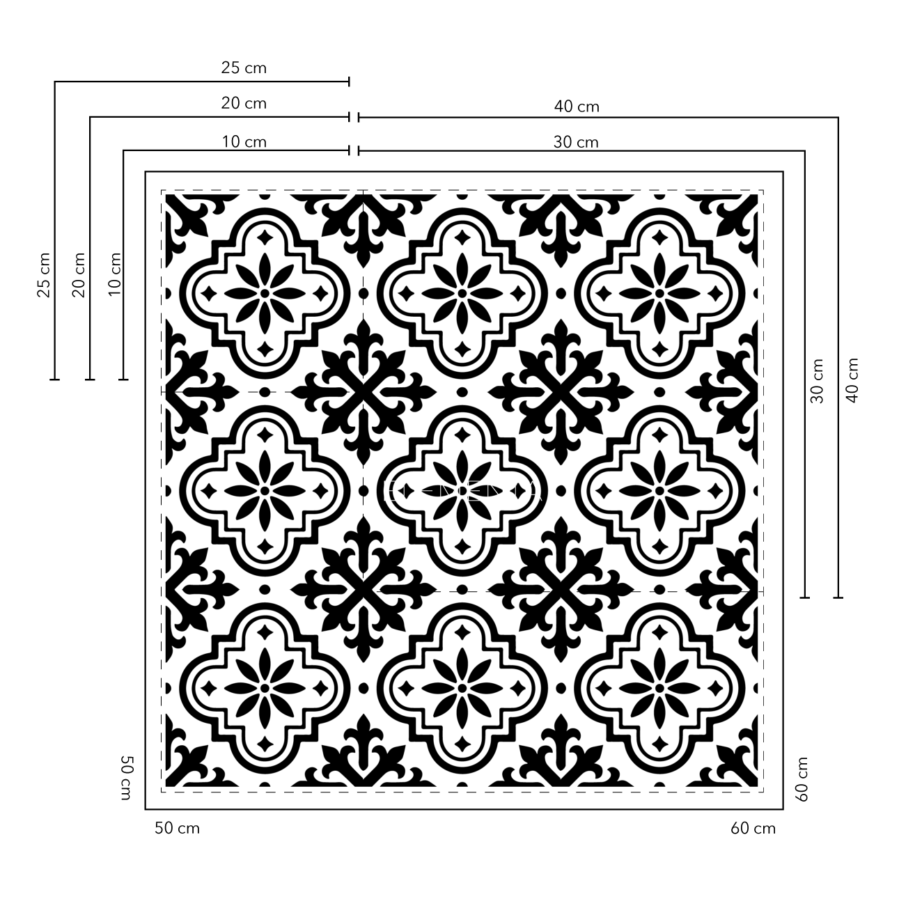 Azulejo Baldosas 10x10 cm - 20 unidades / cubre 0,2 mt2