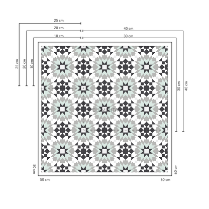 Carregal Baldosas  10x10 cm - 20 unidades / cubre 0,2 mt2
