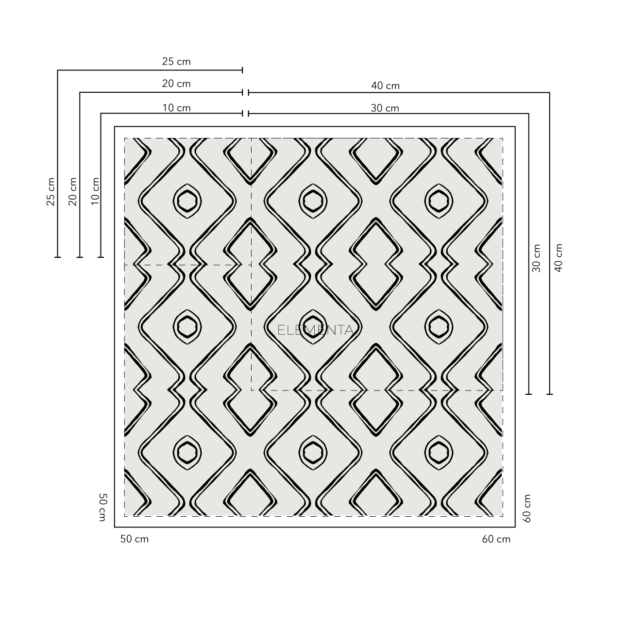 Celorico baldosas 25x25 cm - 20 unidades / cubre 1,25 mt2