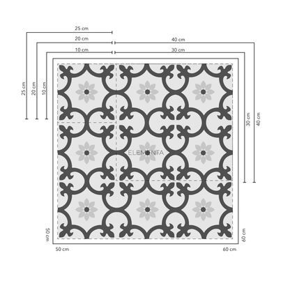 Cerinza Baldosas  10x10 cm - 20 unidades / cubre 0,2 mt2