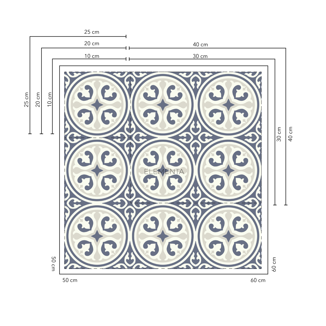 Chiquinquira baldosas 20x20 cm - 20 unidades / cubre 0,8 mt2