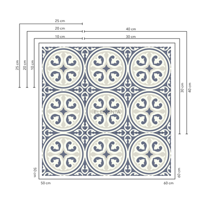 Chiquinquira baldosas 20x20 cm - 20 unidades / cubre 0,8 mt2