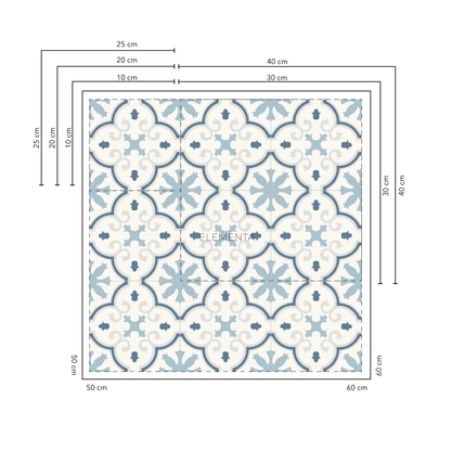 Chiscas Baldosas 30x30 cm - 20 unidades / cubre 1,8 mt2