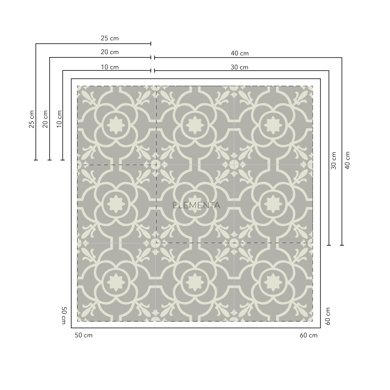 Chitaraque Baldosas 25x25 cm - 20 unidades / cubre 1,25 mt2