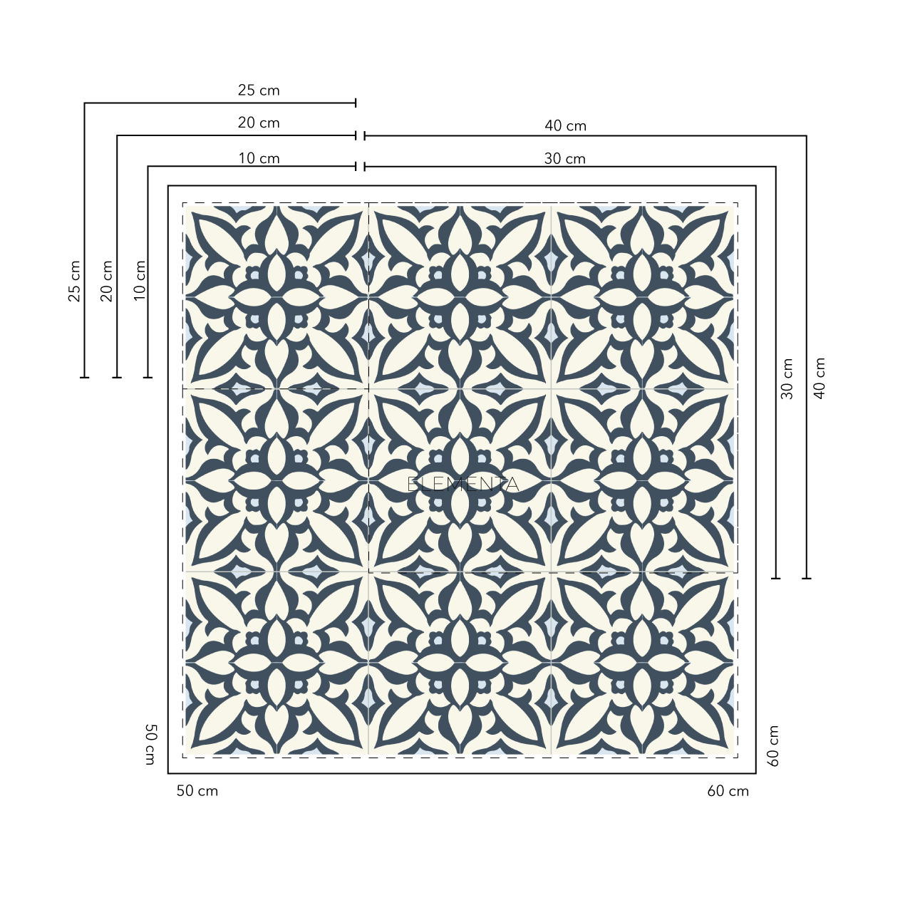 Chivata Baldosas 20x20 cm - 20 unidades/ cubre 0,8 mt2