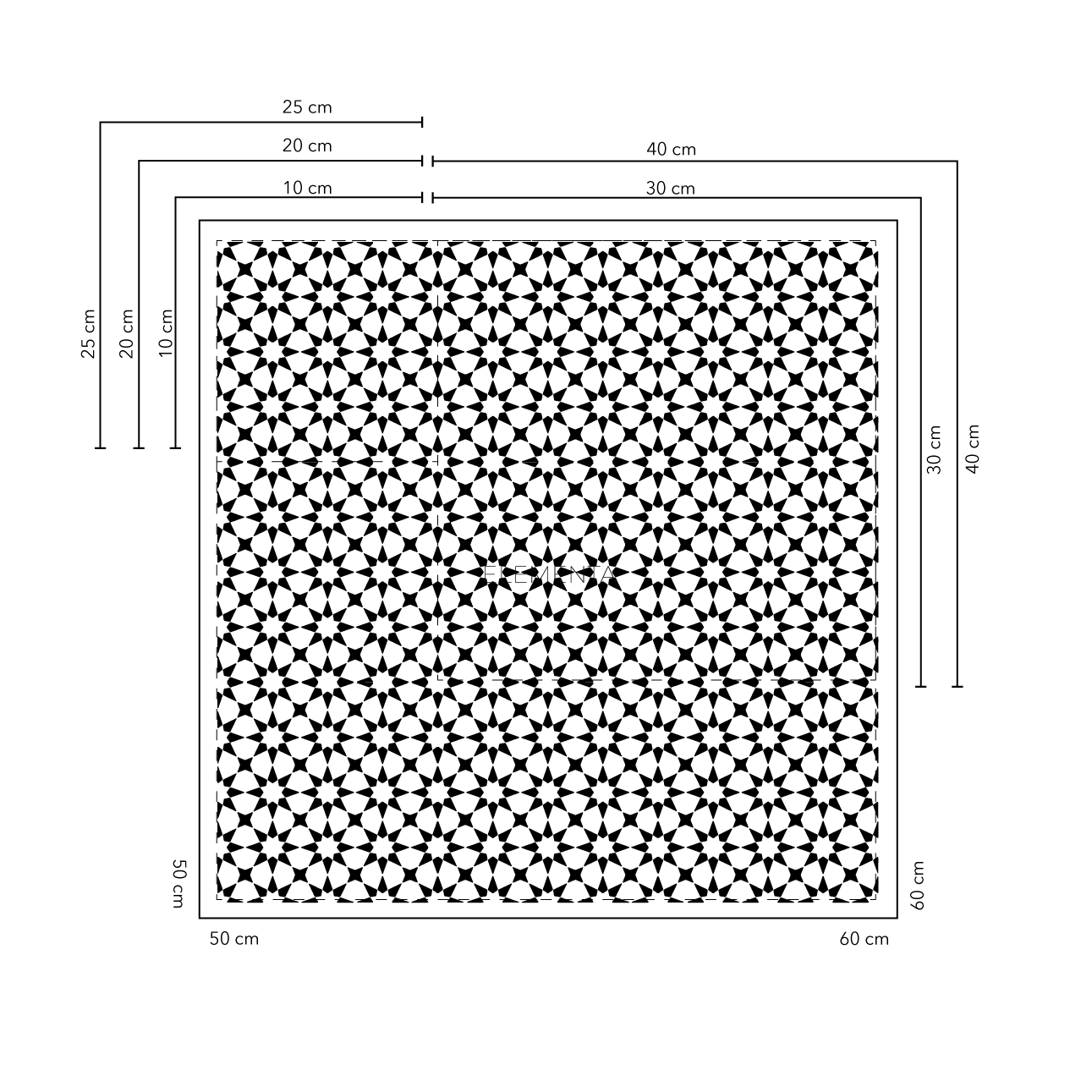 Condeixa Baldosas  10x10 cm - 20 unidades / cubre 0,2 mt2