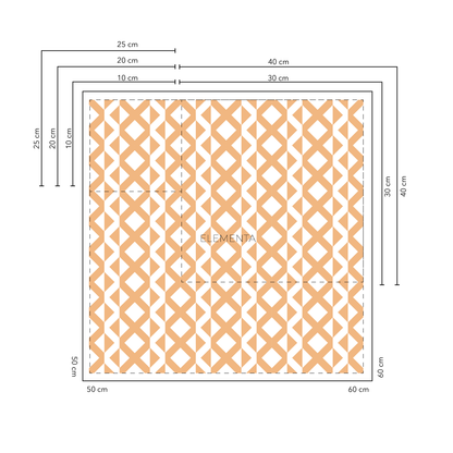 Entramado Baldosas 30x30 cm - 20 unidades / cubre 1,8 mt2