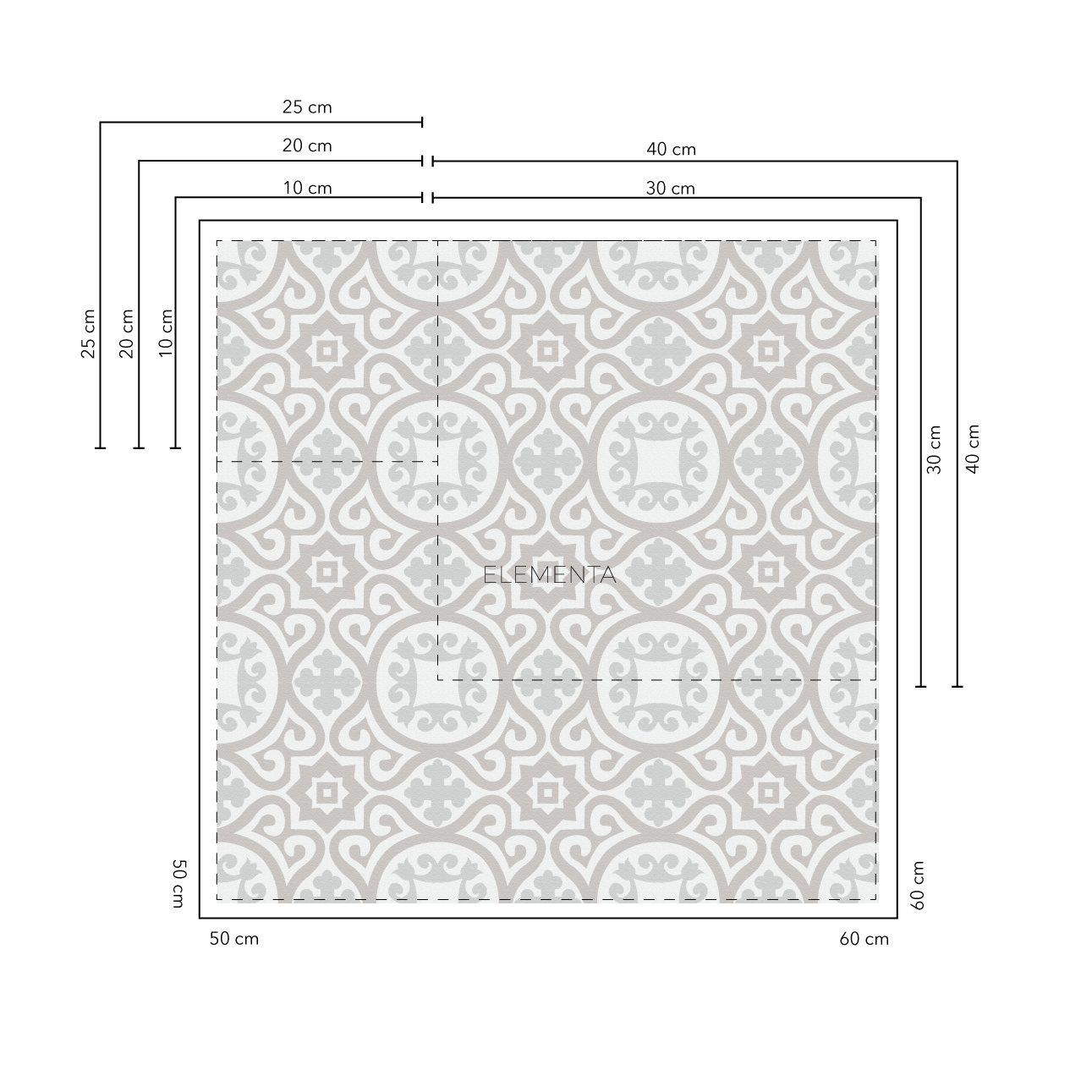 Espinho Baldosas 10x10 cm - 20 unidades / cubre 0,2 mt2