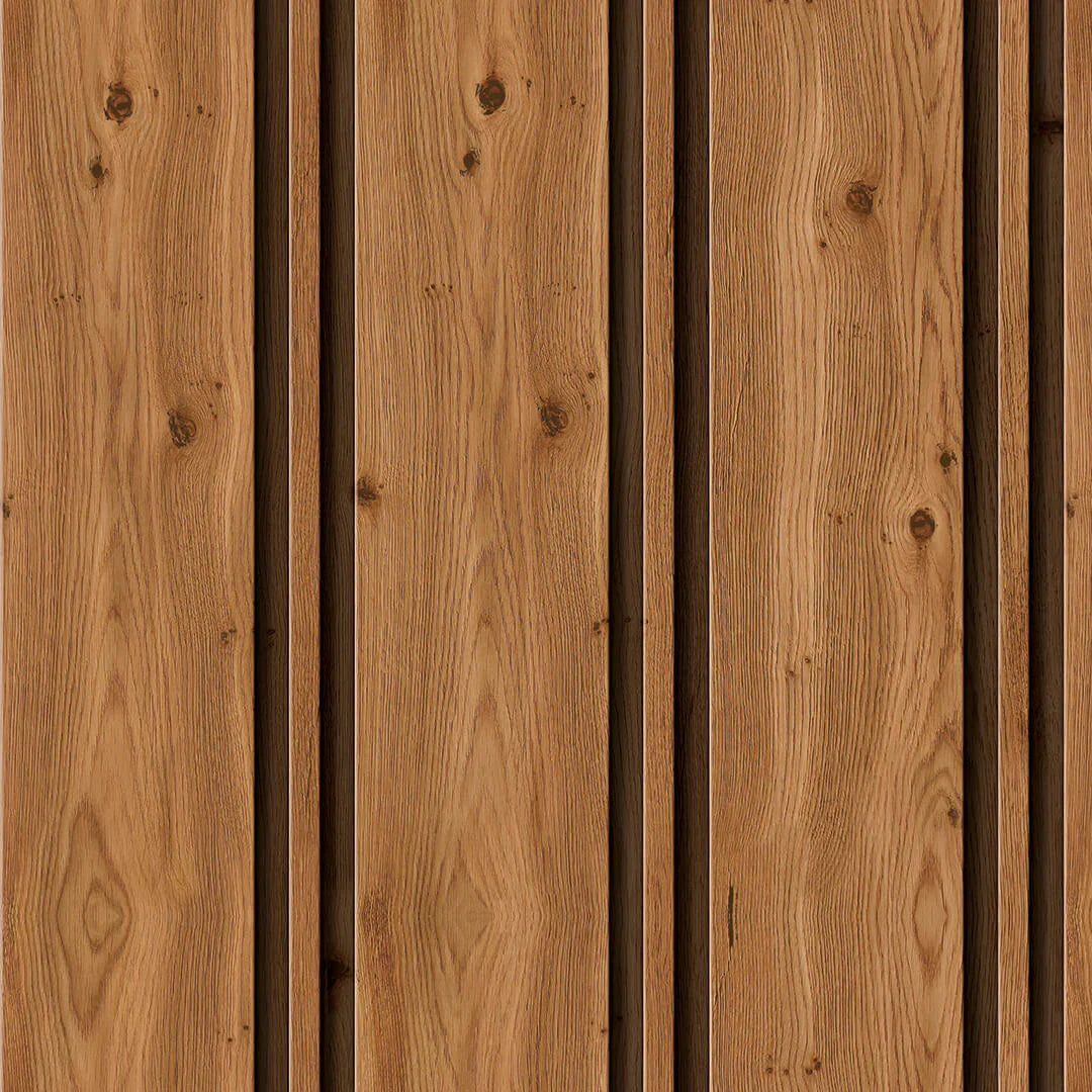 Listones en Madera Cabaña - Rollo 250 cm alto x 60 cm ancho | Cubre 1.5 mt2