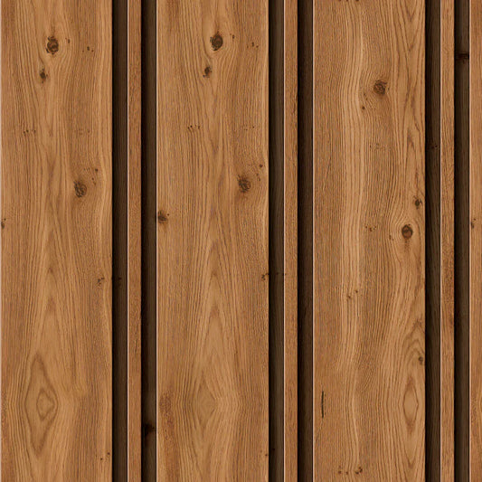 Listones en Madera Cabaña - Rollo 250 cm alto x 60 cm ancho | Cubre 1.5 mt2