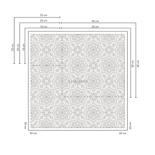 Ferreira Baldosas 25x25 cm - 20 unidades / cubre 1,2 mt2