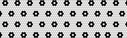 Flores Hexagonos Vinilo en rollo PARA PISOS 2 metros x 60 cm