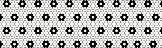 Flores Hexagonos Vinilo en rollo PARA PISOS 2 metros x 60 cm