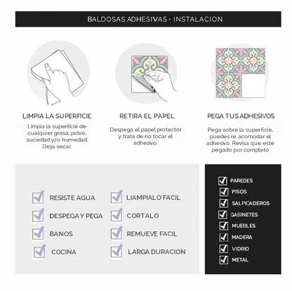 Baldosas Adhesivas Marruecos | 20 unidades