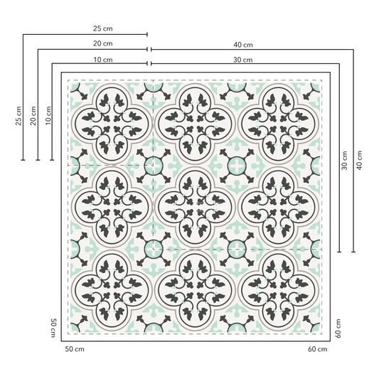 Ivy Baldosas 25x25 cm - 20 unidades / cubre 1,25 mt2